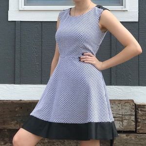 Black and white dress